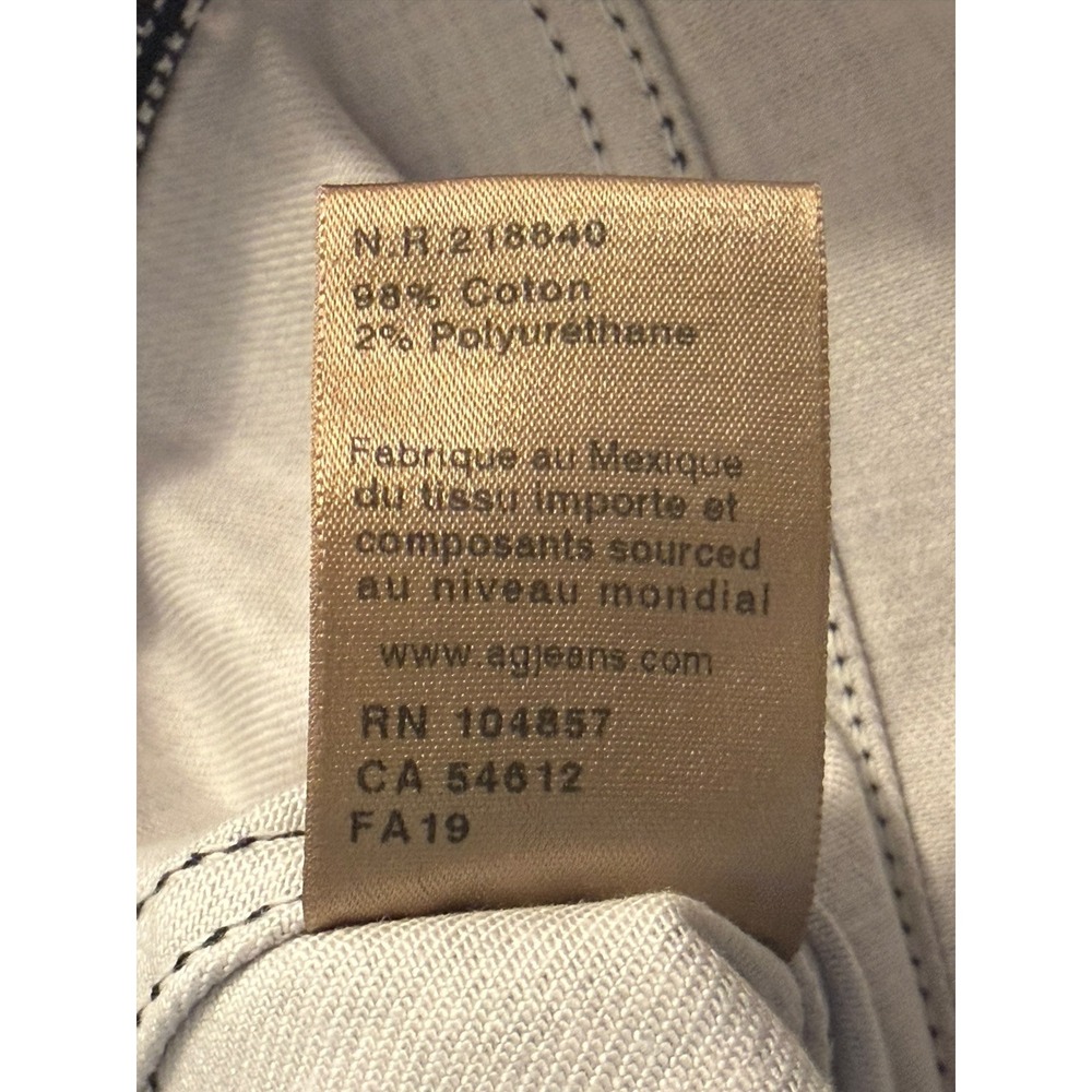 AG Adriano Goldschmied Evonne DSD Glen Plaid Button Front Jacket Black White S - Picture 7 of 8